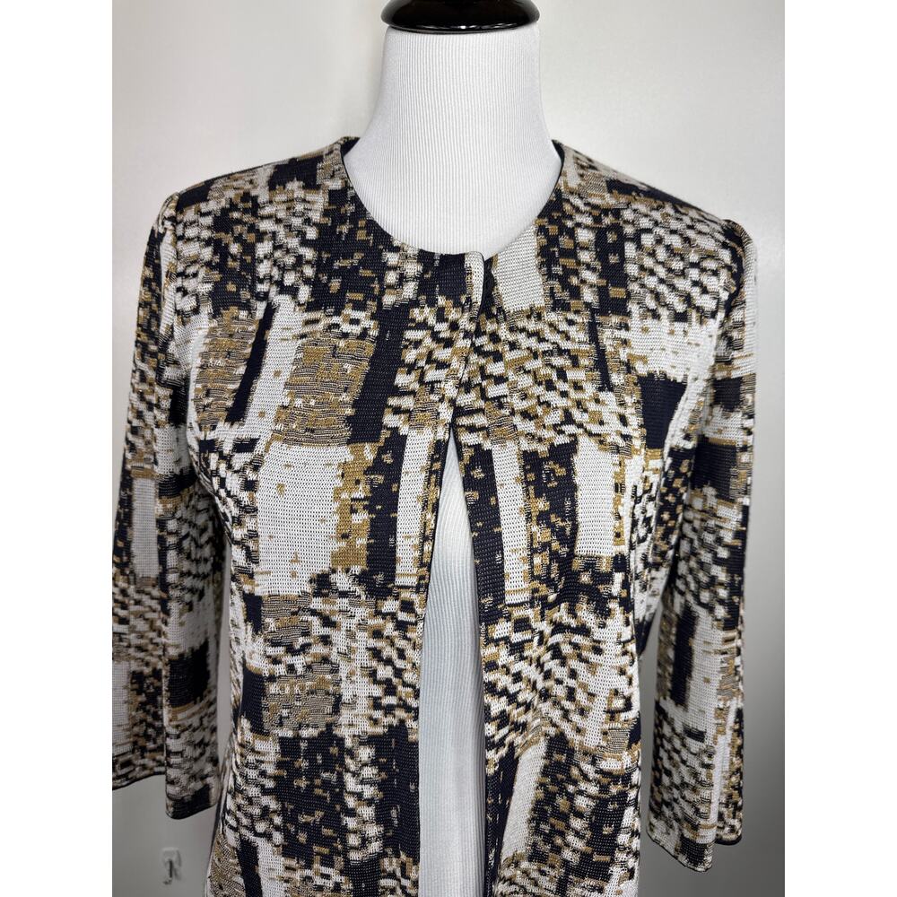 Misook Single Snap Open Front Cardigan, Small - Picture 4 of 8